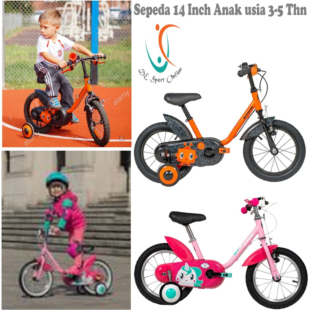 SEPEDA ANAK 14 Inch BTWIN 500 USIA 3-5 Thn PRODUK IMPORT SEPEDA ANAK ORIGINAL BTWIN 500