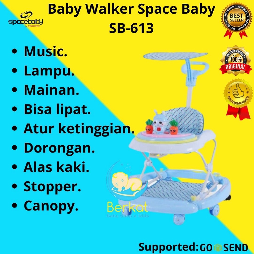 Baby walker space baby SB 613-3 Apollo bayi Apolo Gledekan