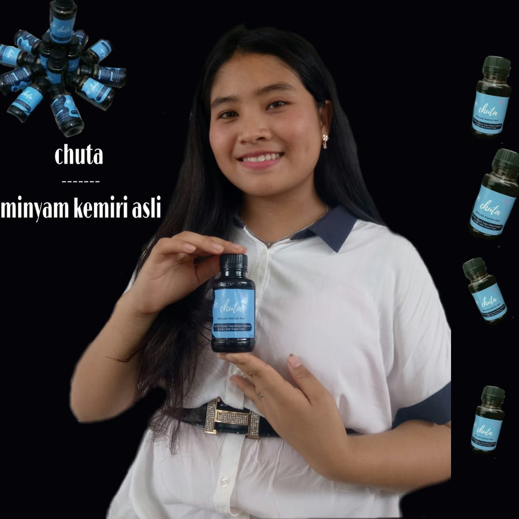 Minyak Kemiri Alami Murni Penumbuh & Penebal Rambut / Bulu / Alis / Brewok / Kumis / Jambang