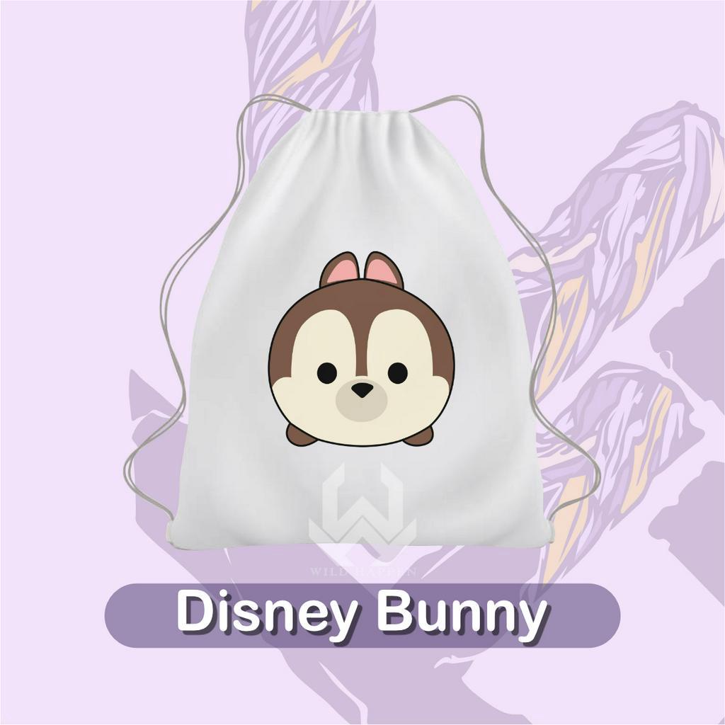 Tas Serut Korea Perempuan Motif Disney Bunny / Tas Lucu Remaja Kekinian