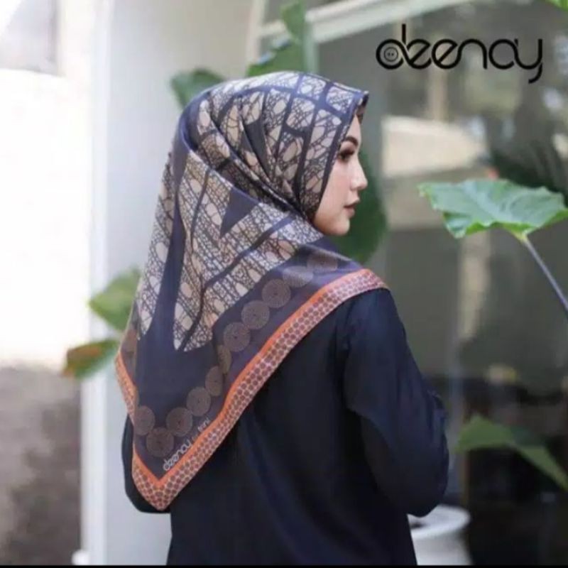 Hijab Segiempat Motif Deenay Kw Terbaru Kerudung Segiempat Motif Jilbab