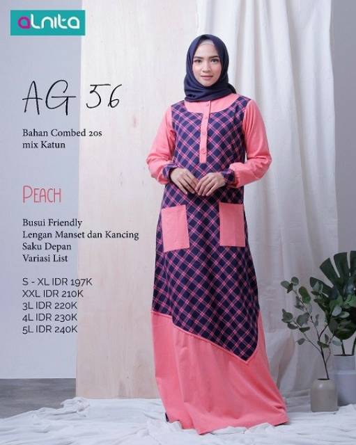 PROMO Gamis Alnita AG 56 Peach M*