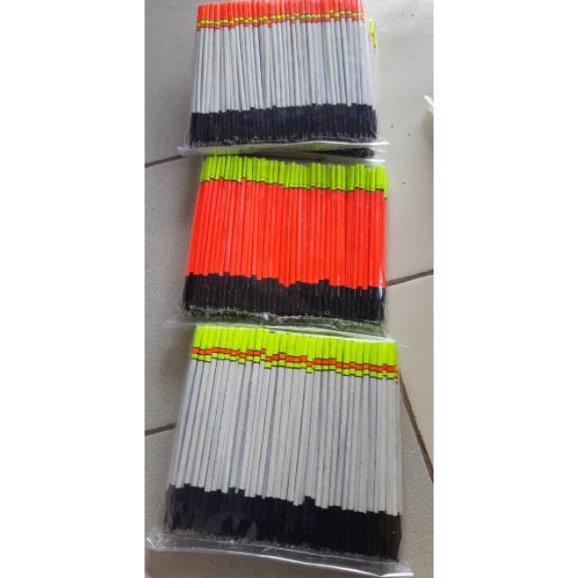 Pelampung bulu merak panjang 12cm (xl)