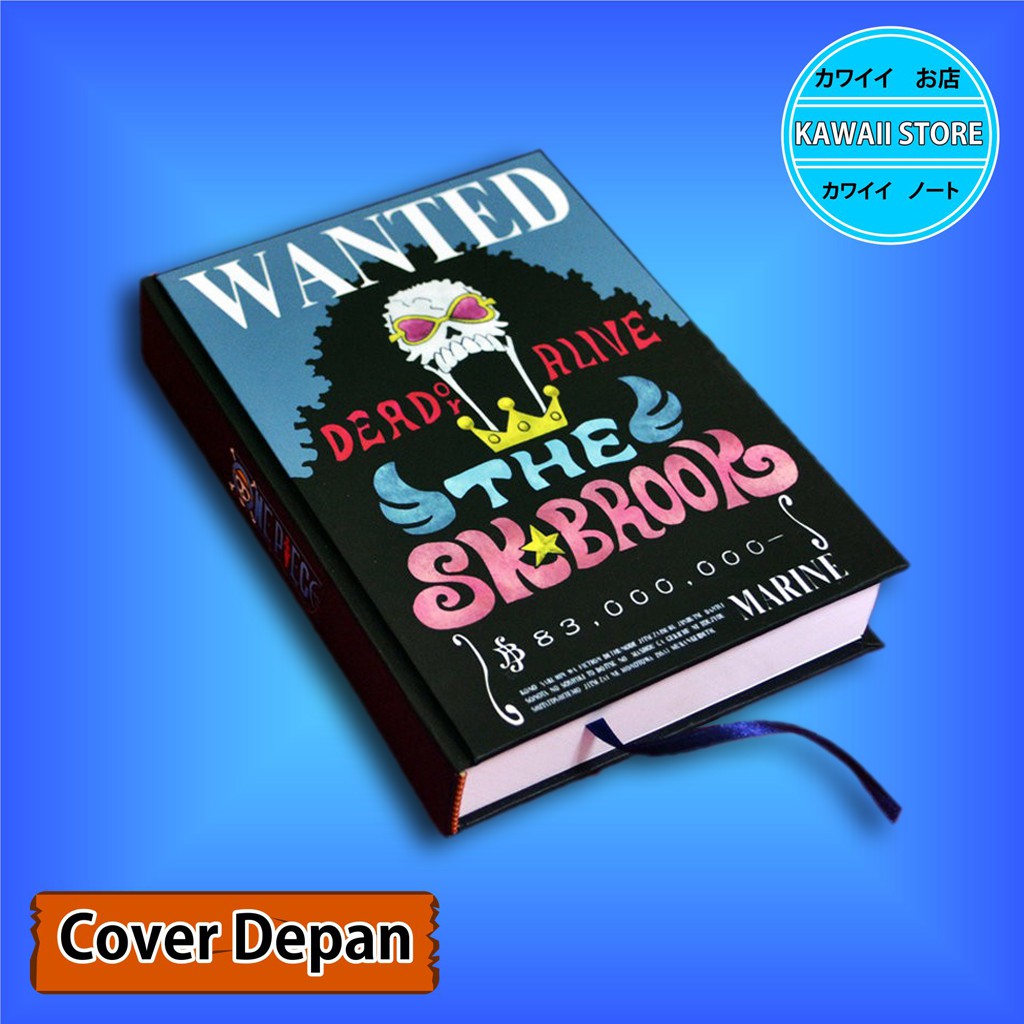 

Notebook / Pocket book Hard Cover Anime One Piece WANTED BROOK uk A5 & A6 / Notes Book