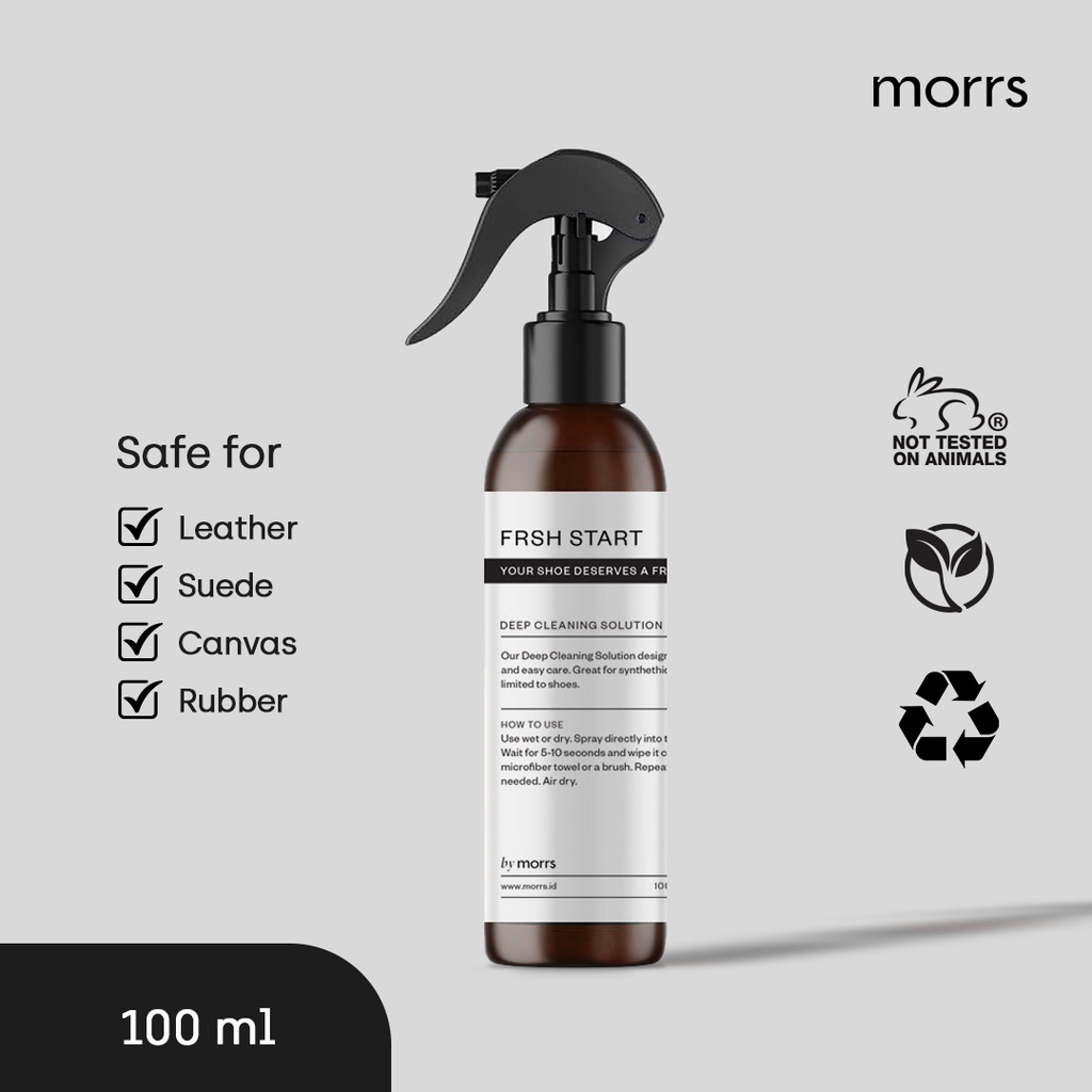 Morrs - FRSH START - Deep Cleansing Solution - Shoe Cleaner 100ml