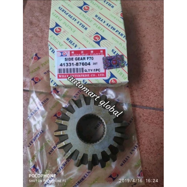 gigi bolu gardan side gear taft gt hiline f70 f80 30 gigi merk meda