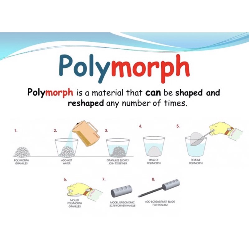 Polymorph Thermoplastic Beads Instamorph DIY Moulding Plastic Polimorph Poly Morph Thermo Plastic