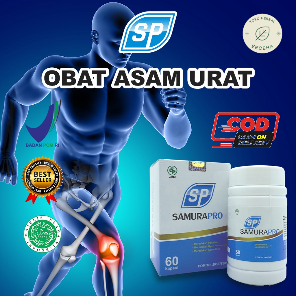 Obat Asam Urat, Nyeri Sendi, Rematik, Kolesterol, Pegal Linu, Persendian dan Encok (SAMURAPRO)