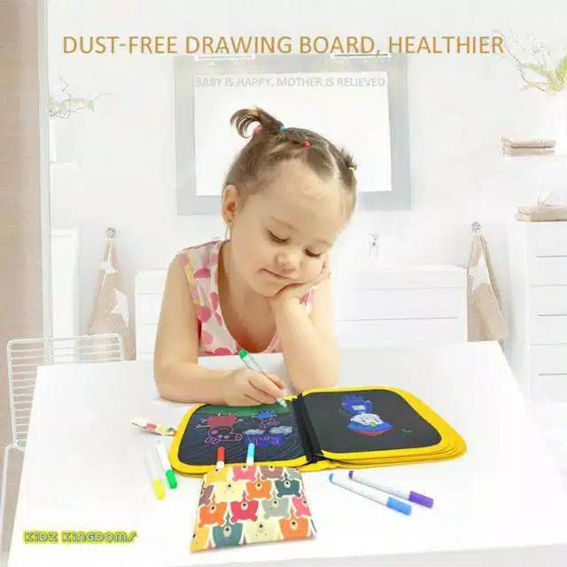 

C1434 Drawing book | M-BEBI Drawing Book +Cat Air+Cleansing Wipes 3in1