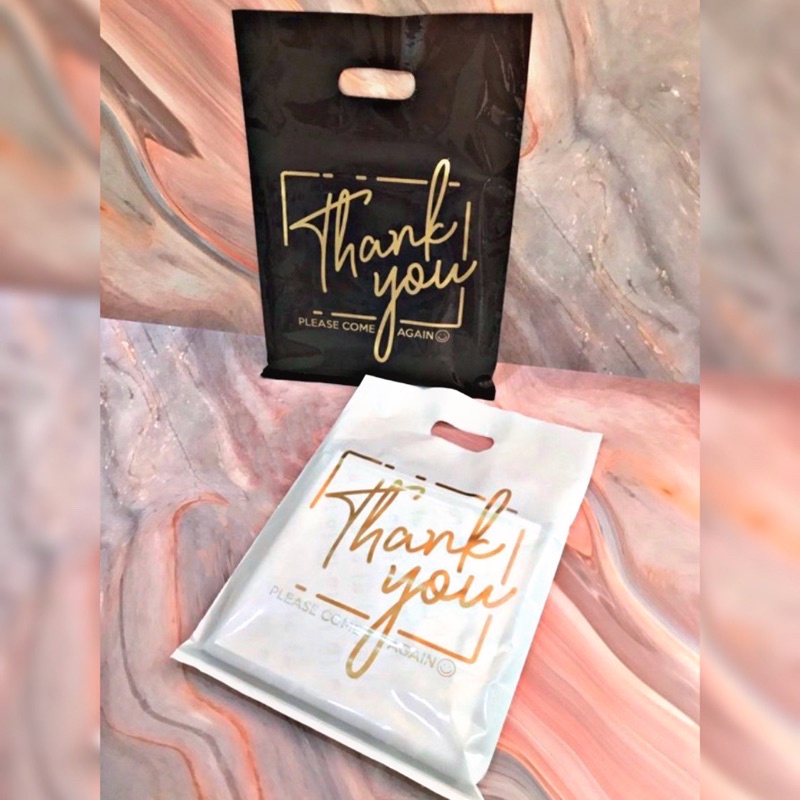 Kantong Plastik Motif Thank You Ukuran 15x22 / Plastik PE / Plastik Olshop / Plastik Bagus