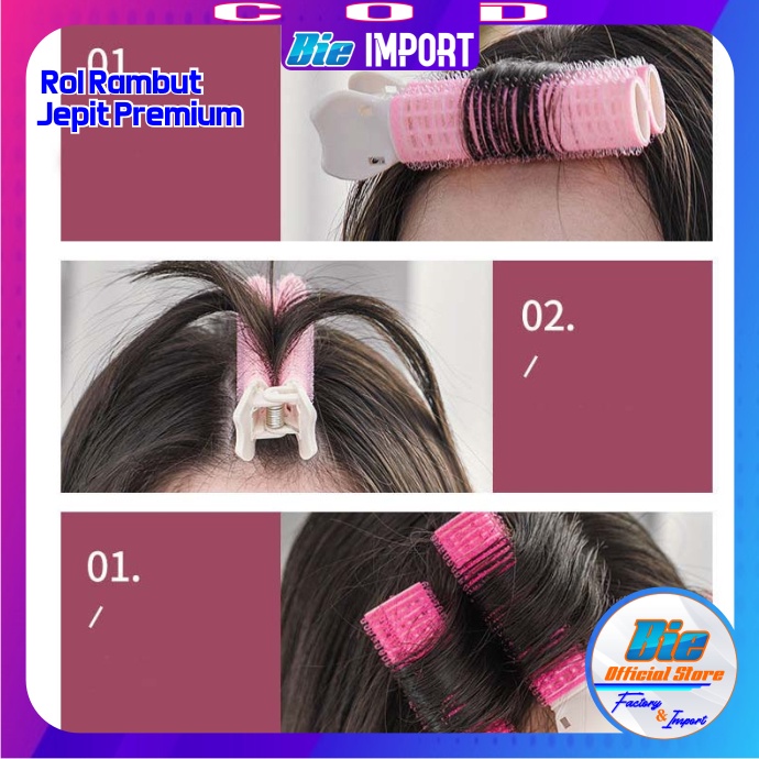 Roll Rambut Korea Model Jepit Premium Impor Best Seller