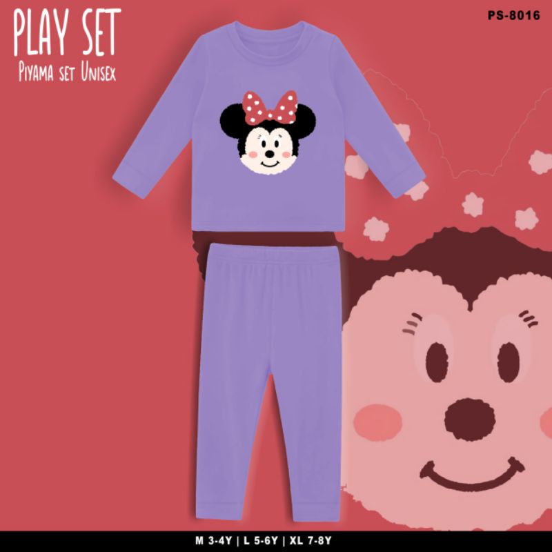 SETELAN PIYAMA ANAK MINIE MOUSE/PLAYSET KIDS MINNIE LUCU BABYTERRY