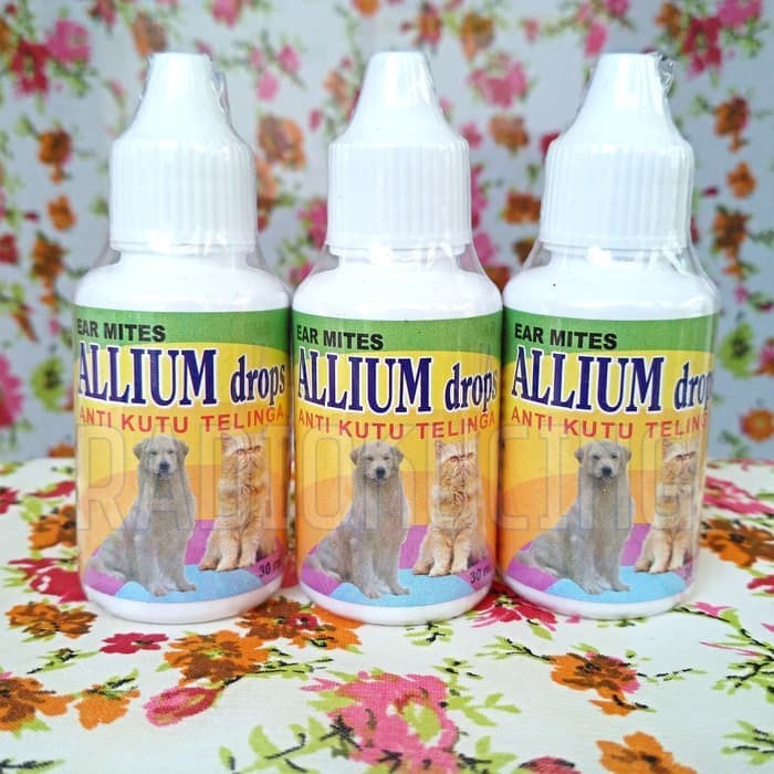 Allium Drops - obat Anti Kutu Telinga / Earmites Kucing dan Anjing