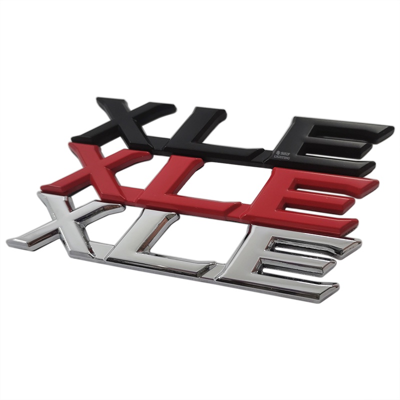 1pc Stiker Emblem Metal Motif Tulisan XLE Untuk Dekorasi Mobil TOYOTA XLE