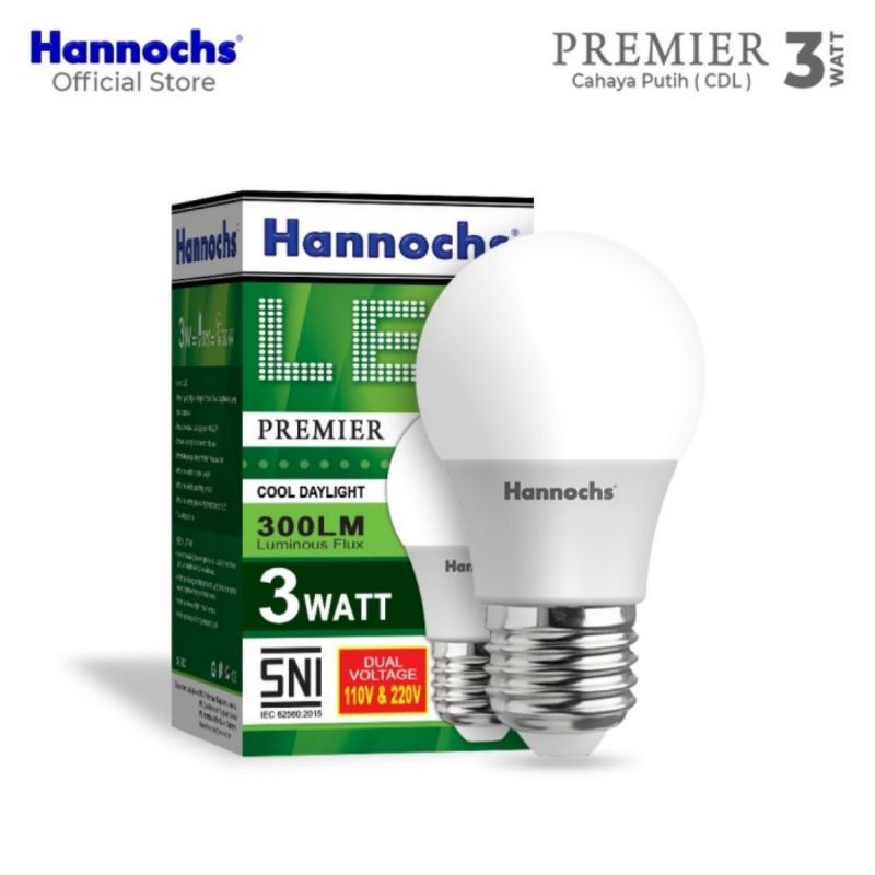 Lampu Led 3 Watt Putih Hannochs Premiere