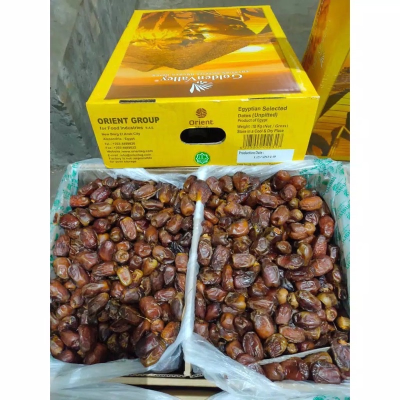 

Kurma Mesir Golden Valley 10kg di Pack 200gr
