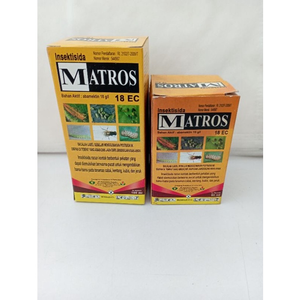 Insektisida,MATROS 18 EC, BA, abamektin 18 g/l @100ml @50ml