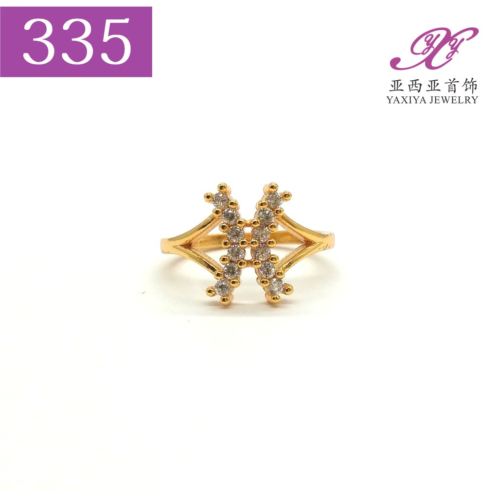 

Cincin Lapis emas Permata Perhiasan imitasi Yaxiya Jewelry 335