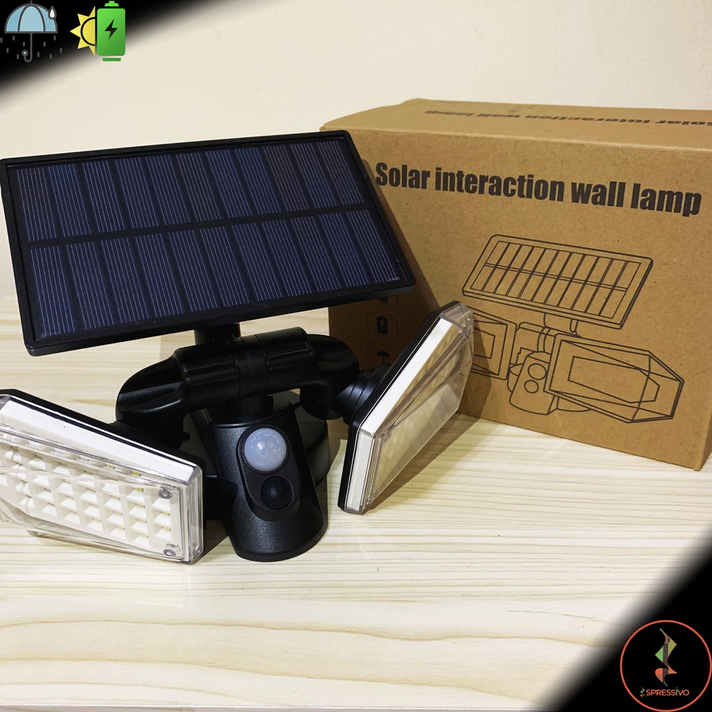 Lampu Solar Sorot 78 LED Sensor PIR Adjustable IP65