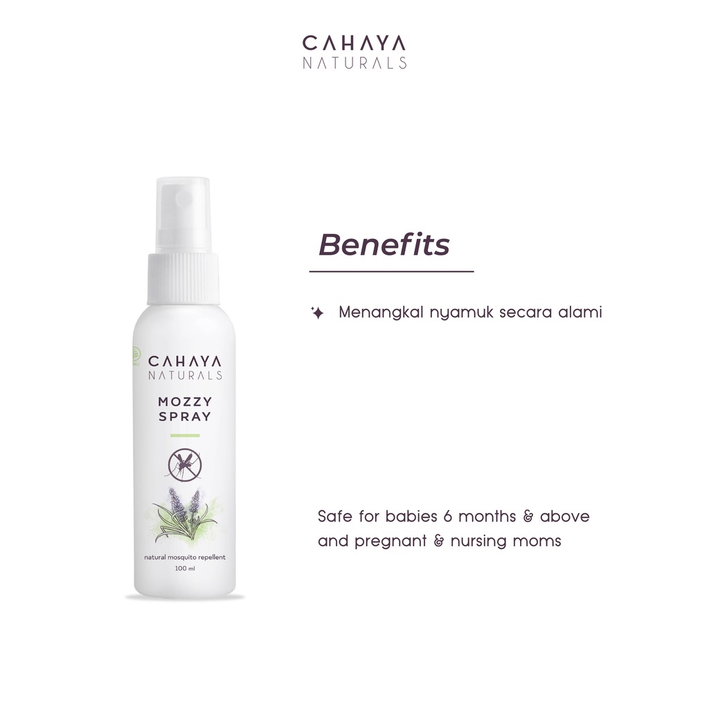 CAHAYA NATURALS MOZZY SPRAY 100ML PUTIH