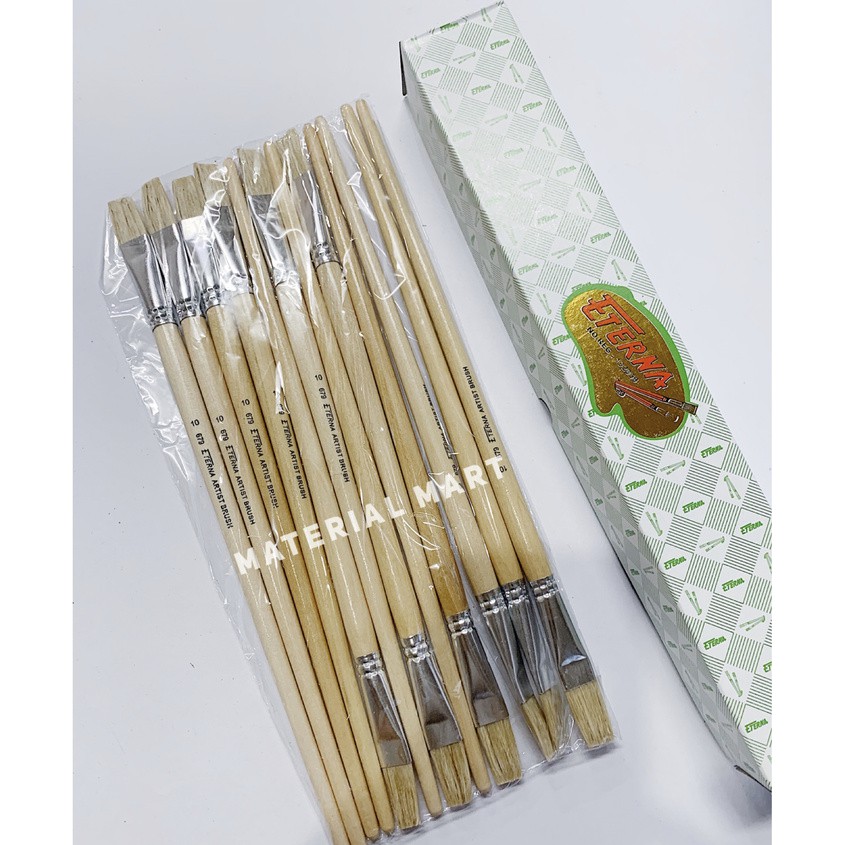 

Kuas Lukis Eterna No 5 | Kuas Gambar | Peralatan Melukis | Paint Brush Per [1 PC] Material Mart