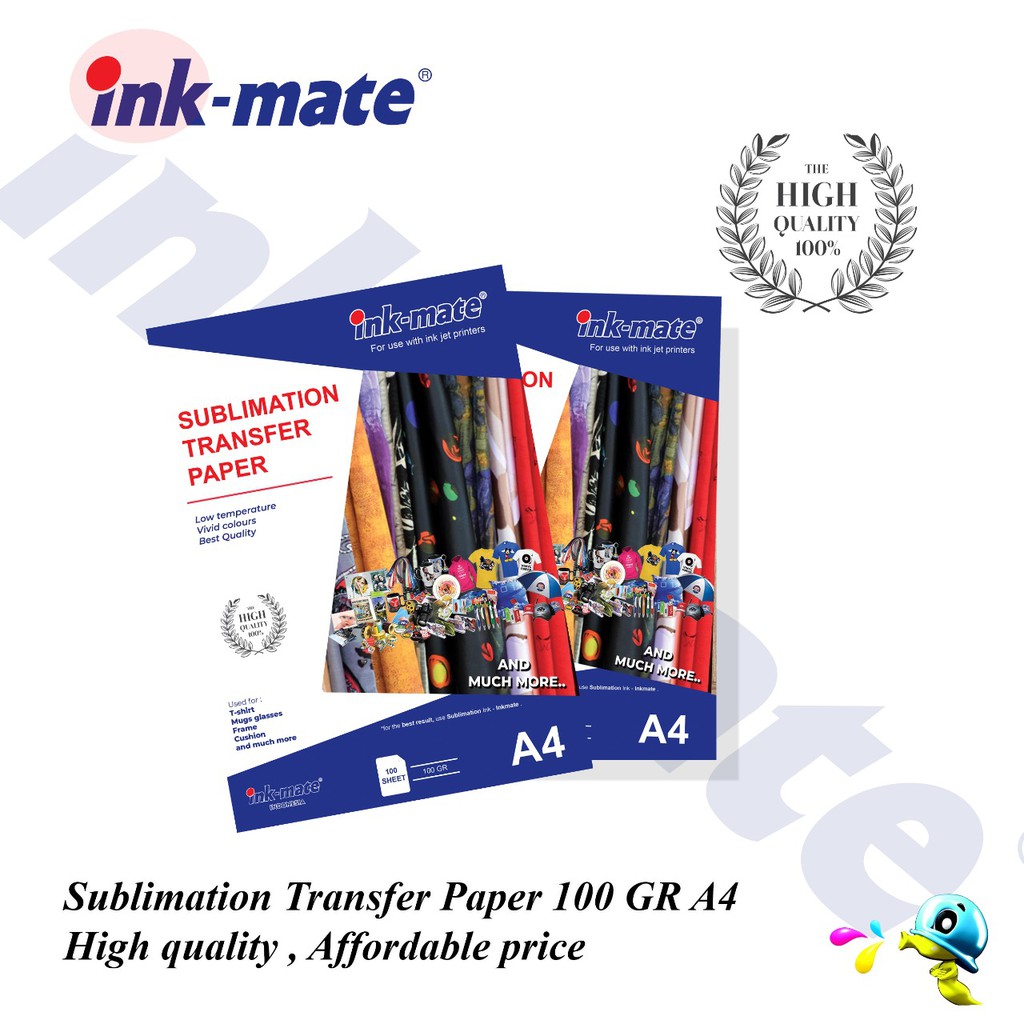  Kertas Transfer Paper  Sublim Inkmate A4 100Gr ISI 100 