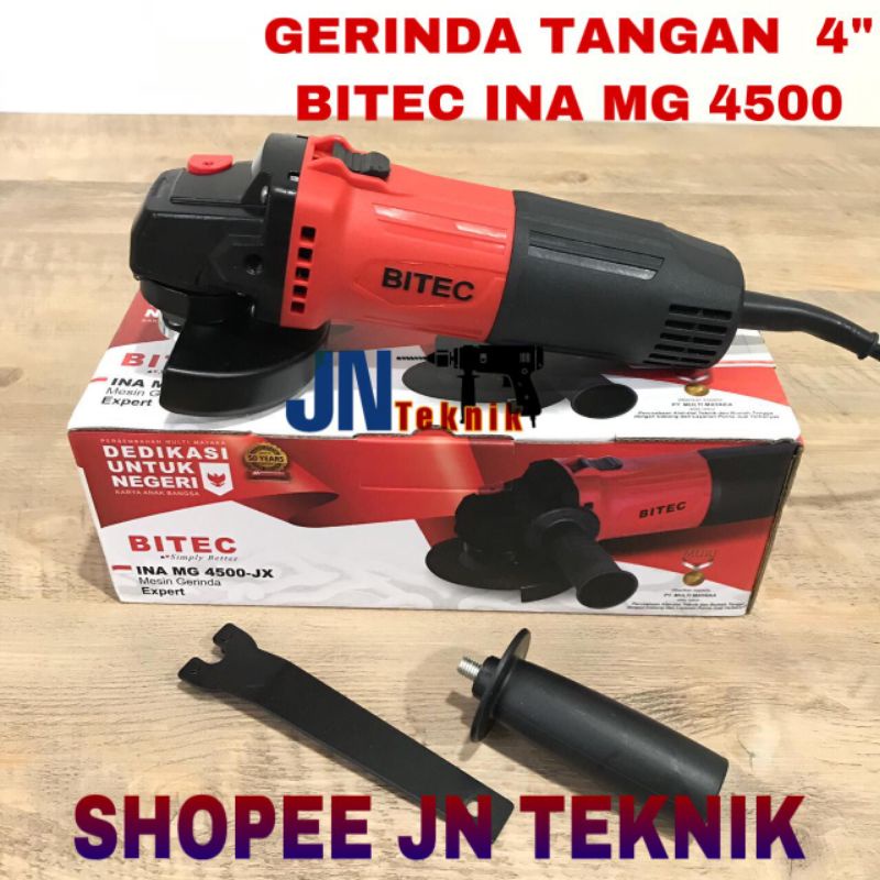MESIN GERINDA TANGAN 4" BITEC INA MG 4500 GURINDA BITEC 4 INCH