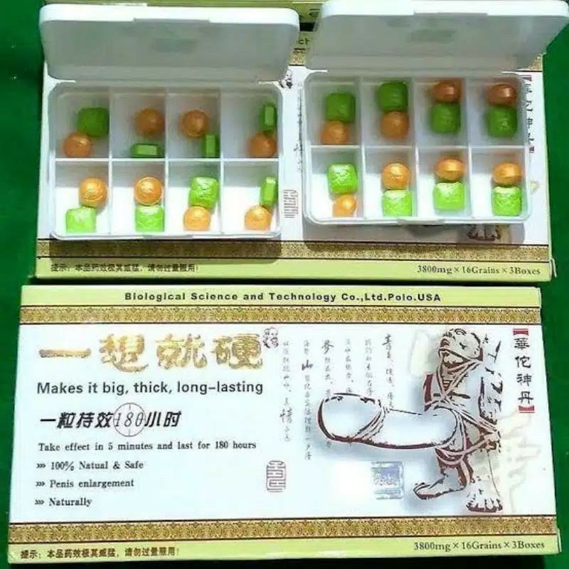 KLG USA 48 PIL/ 1 BOX ORIGINAL ASLI OBAT-PEMBESAR PRIA PERMANEN MANTAP