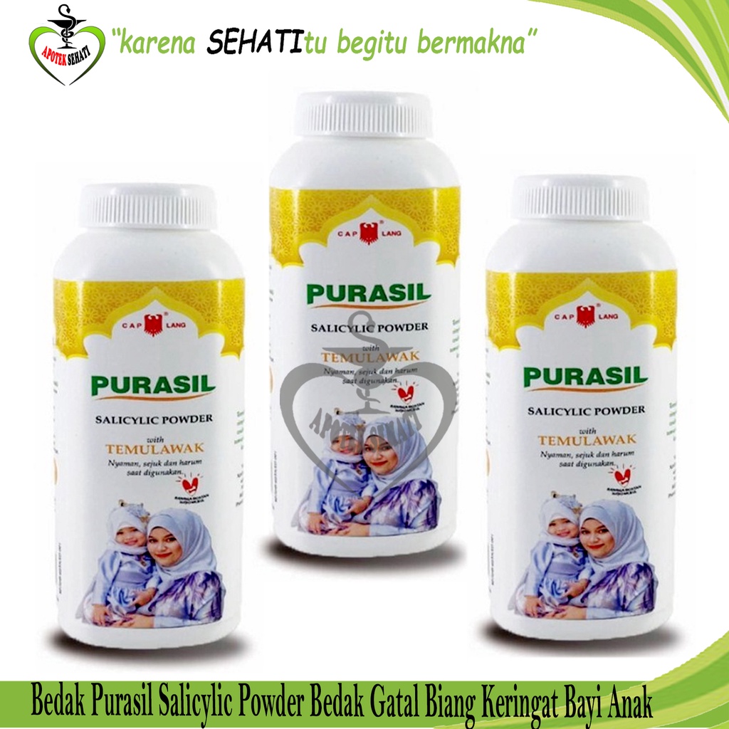 Purasil Salicylic Powder 60gr  Mencegah Pertumbuhan Bakteri Penyebab Gatal