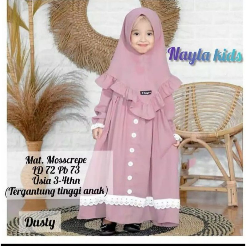 Gamis Anak Nayla Kids Gamis Anak Lucu Gamis Anak Murah Gamis Anak 5thn 6thn 7thn Bisa Cod Shopee Indonesia