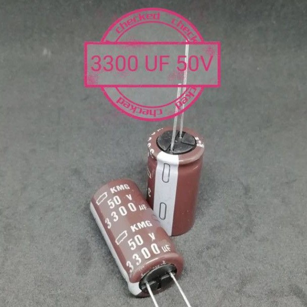 ELKO / ELCO 3300UF 50V ELKO 3300UF50V BAGUS KAKI PENDEK