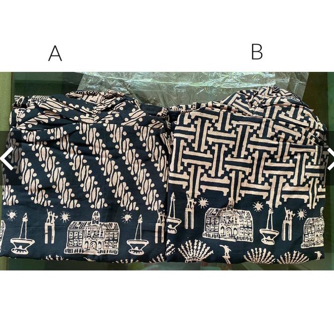 Setelan Batik Wanita Cardigan Celana Wanita - Ondel2 Betawi Jakarta