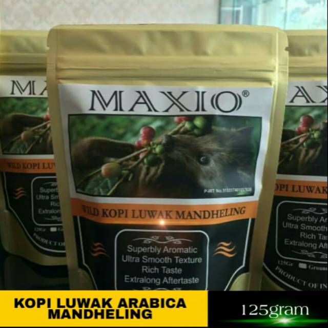 

Luwak Kopi Liar Arabica Mandheling Sumatera 375gr(Bean) Biji
