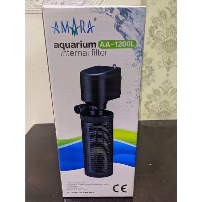 Pompa Air Celup Filter Internal Aquarium Amara AA-1200L AA1200L AA 1200L Mesin Akuarium Murah