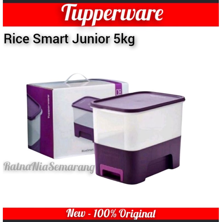 Tupperware tempat beras 5kg Rice Smart Junior, Rice Dispenser box
