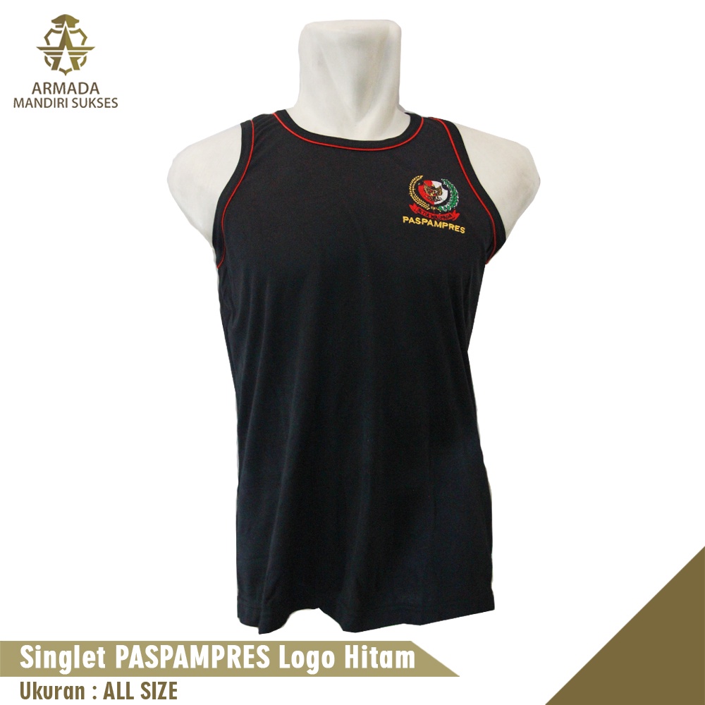 Kaos Singlet Paspampres Logo - Kaos Dalam Paspampres