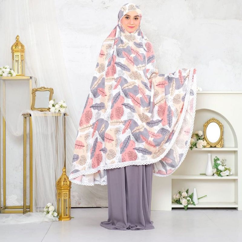 Mukena Katun Rayon Premium Motif 2 IN 1