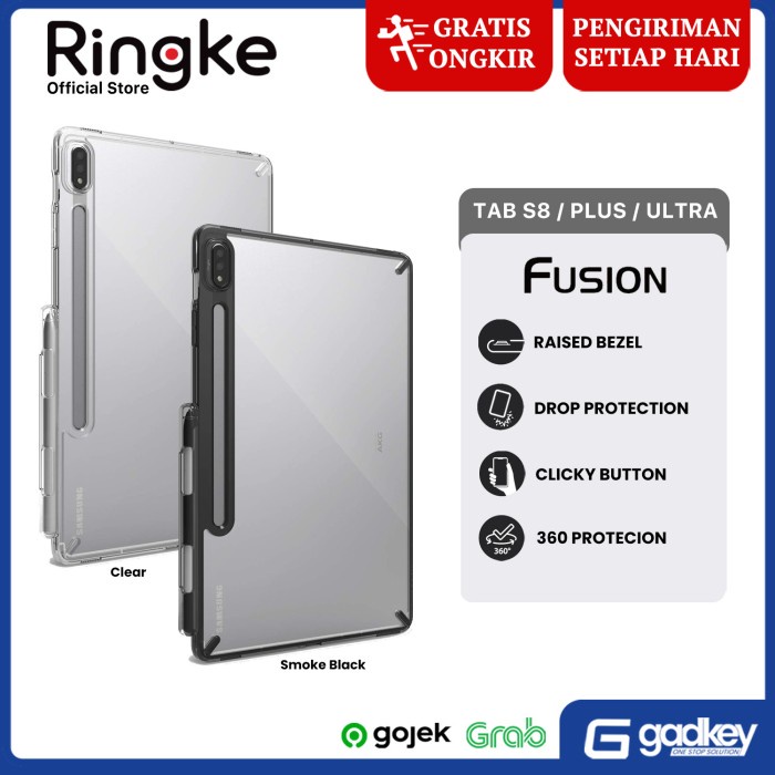 Case Samsung Galaxy Tab S8 Ultra Plus S7 Ringke Fusion Clear Casing