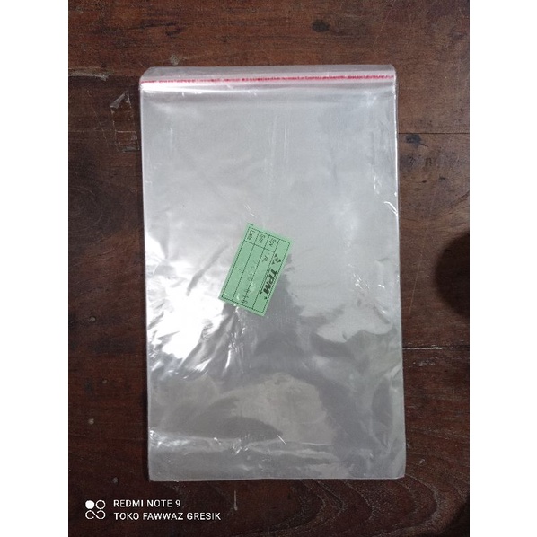 Plastik OPP 20x30 Tebal 18 micron Bening Plastik Perekat Plastik Kaca Plastik Baju Hem Jaket Souvenir