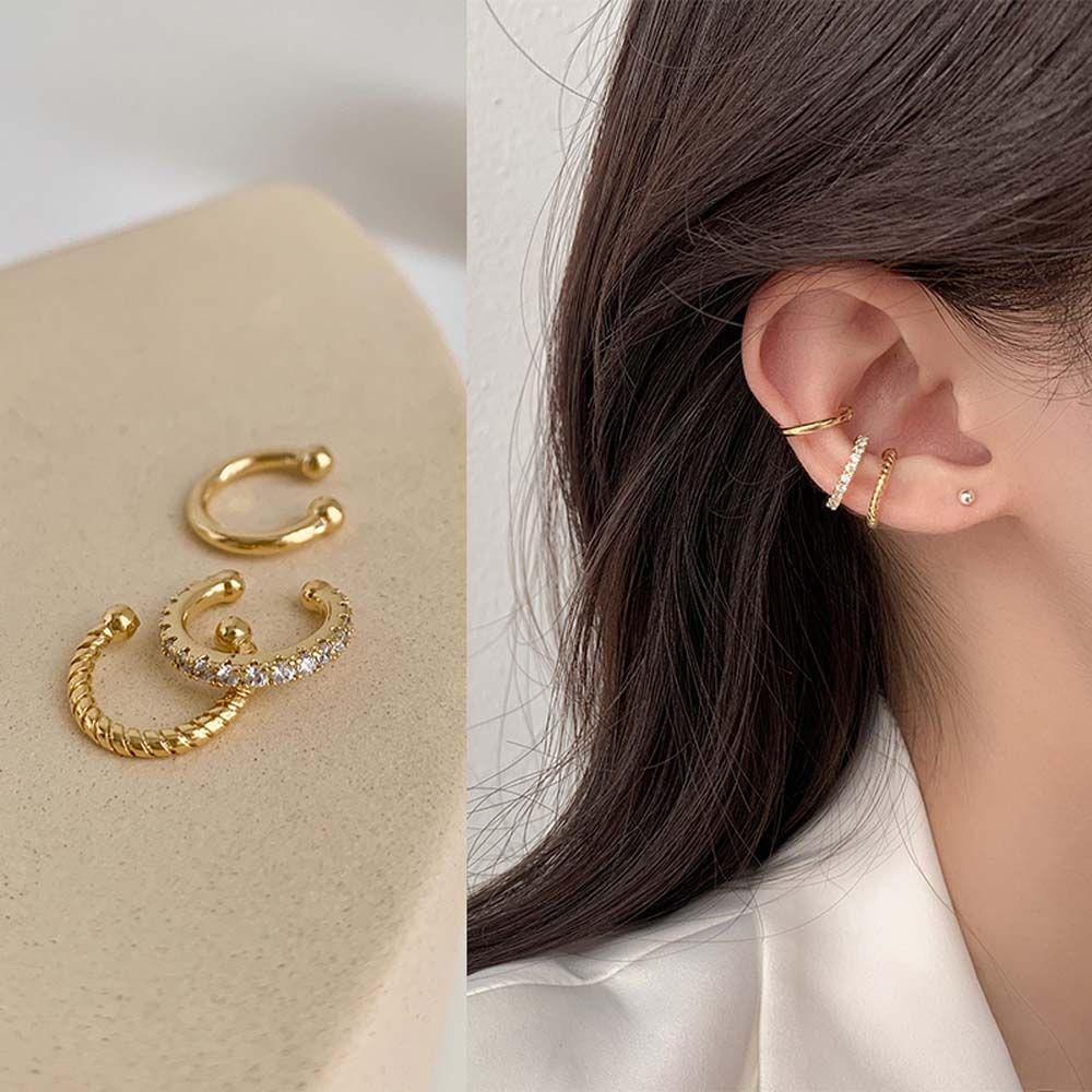 Mxbeauty Wanita Klip Telinga Trendi Fashion Punk Ear Cuff Gadis Wanita Gaya Korea Anting