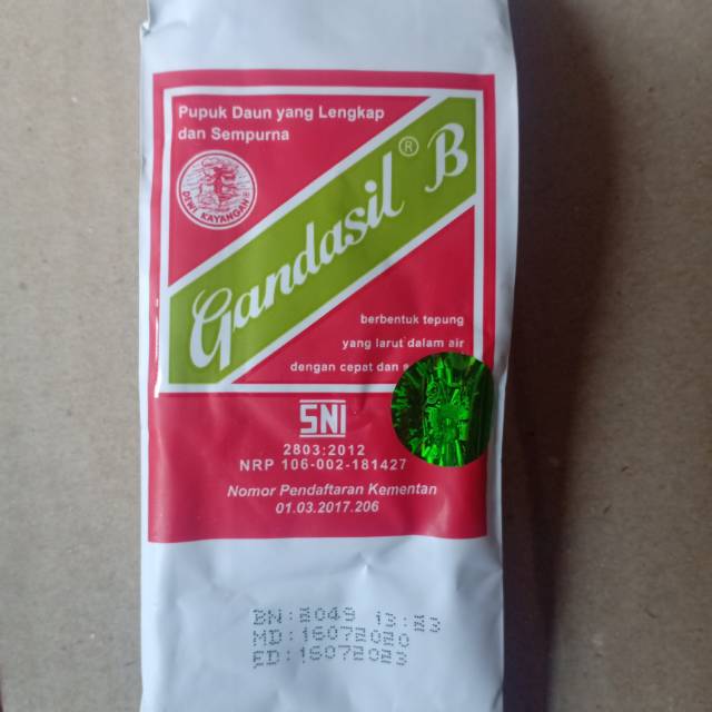 Jual PUPUK GANDASIL B (BUAH) 100gr | PUPUK BUAH 100gr | Shopee Indonesia