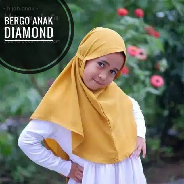 HIJAB BERGO ANAK DIAMOND USIA 3-7 TH ALL SIZE