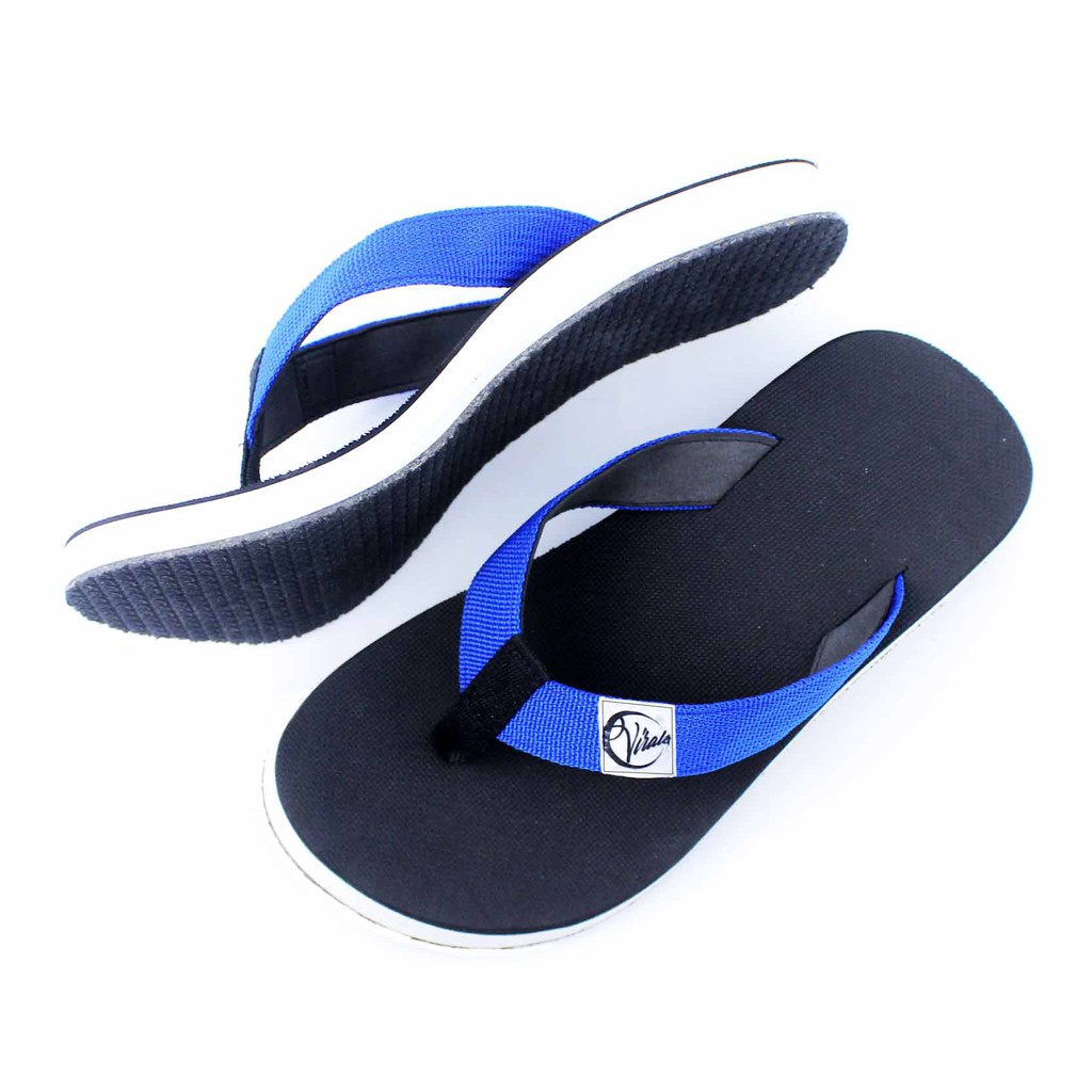 Sandal Jepit Pria Virale - Sandal Spons - Sandal Murah BELI 1 GRATIS 1 FT-VL NV