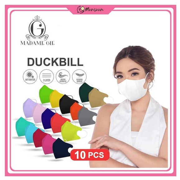 Monsoon - Protect You Masker Madame Gie Duckbill Face Mask – Masker Isi 10 Pcs