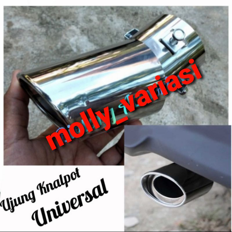Muffler Ujung Pipa Kenalpot Mobil KARIMUN WAGON R Stanlise Model Nekuk