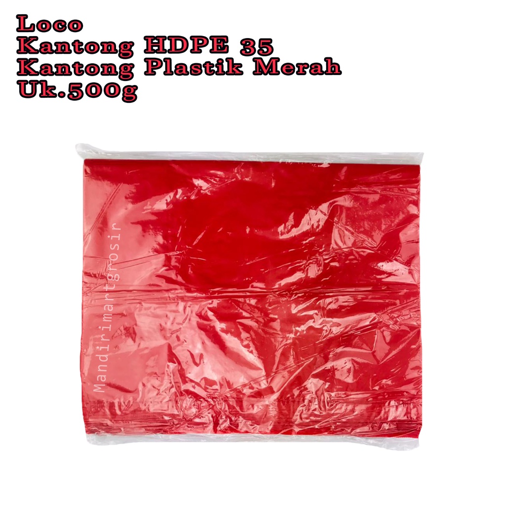 Kantong HDPE 35 *Loco * Kantong Plastik Merah * 500g