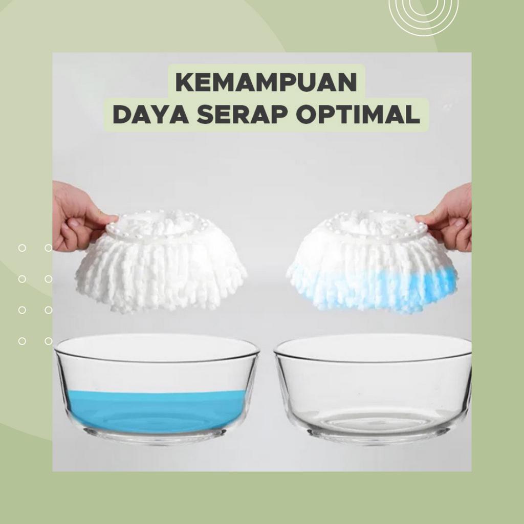 Goto Abigael Spin Ultra Mop Alat Pel Pelan Set Putar Pembersih Lantai