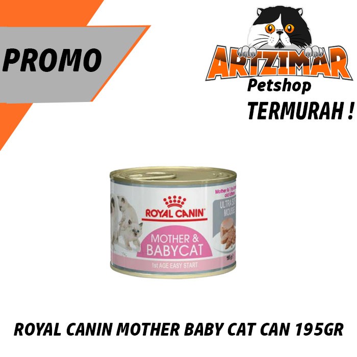 Royal Canin Mother and baby Cat Kaleng 195Gr &amp; 100Gr Royal Canin Mother and Baby Tray