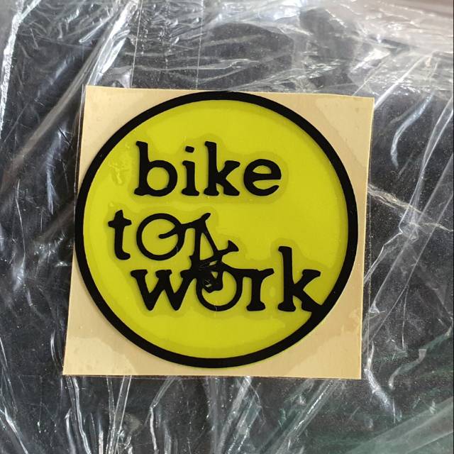 

STICKER STIKER BTW BIKE TO WORK B2W SCOTLITE