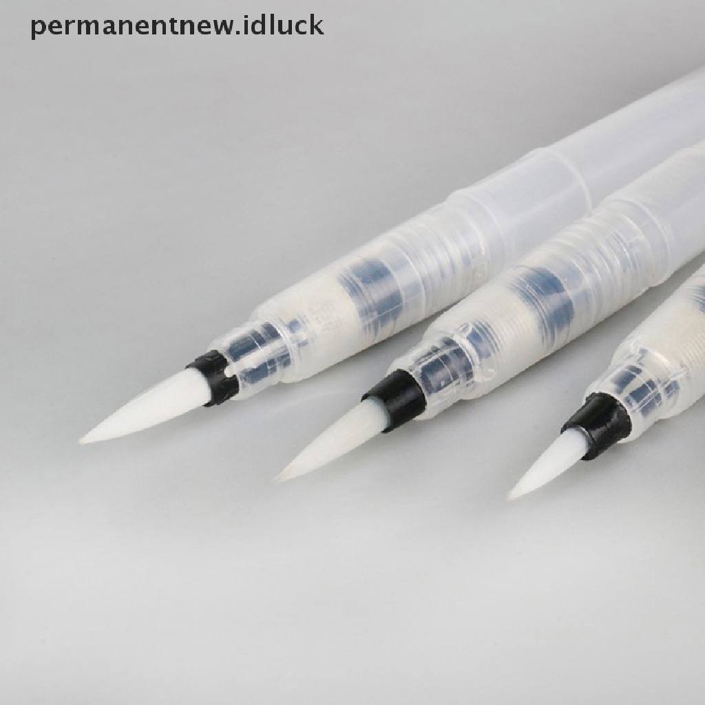 3 Pcs Pena Kuas Tinta Air Lembut Untuk Menggambar Kaligrafi Pemula